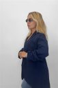 blazer con manica arricciata london